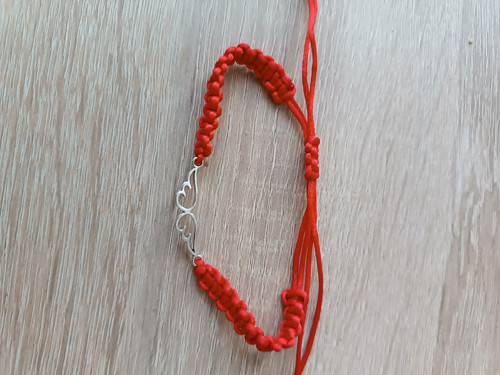 Shamballa náramek dvě srdce — foto 2