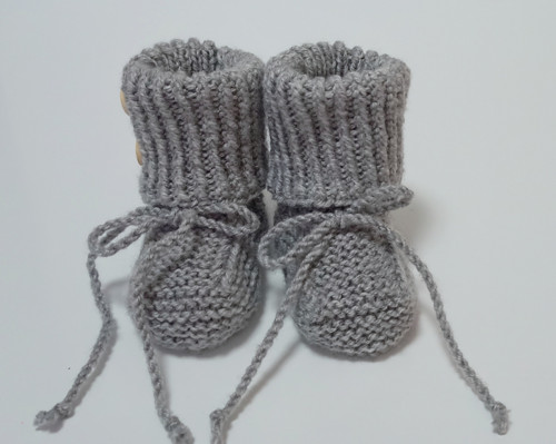 Pletené bačkůrky - 10 cm — foto 2