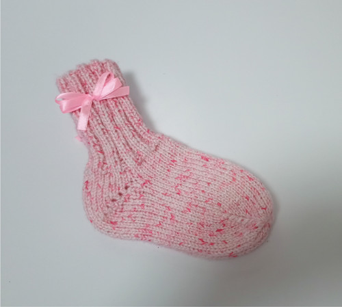 Pletené ponožtičky - 12 cm — foto 3