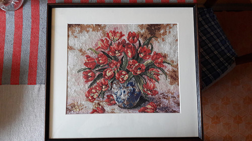 Kytice tulipánů-vyšívaný obraz — foto 5