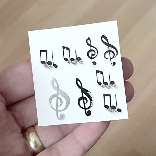 Dočasné tetovačky Tiny Tattoos Noty T0111 — foto 6