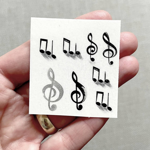Dočasné tetovačky Tiny Tattoos Noty T0111 — foto 4