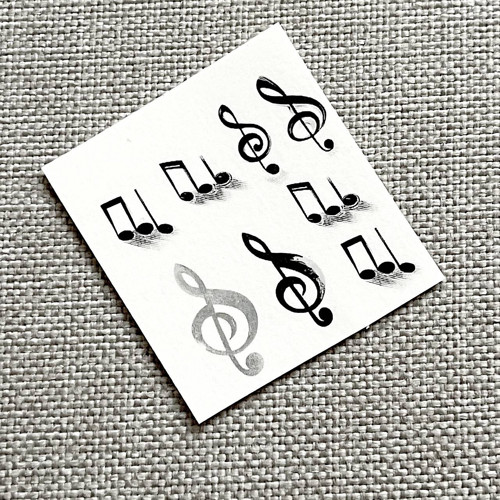 Dočasné tetovačky Tiny Tattoos Noty T0111 — foto 5
