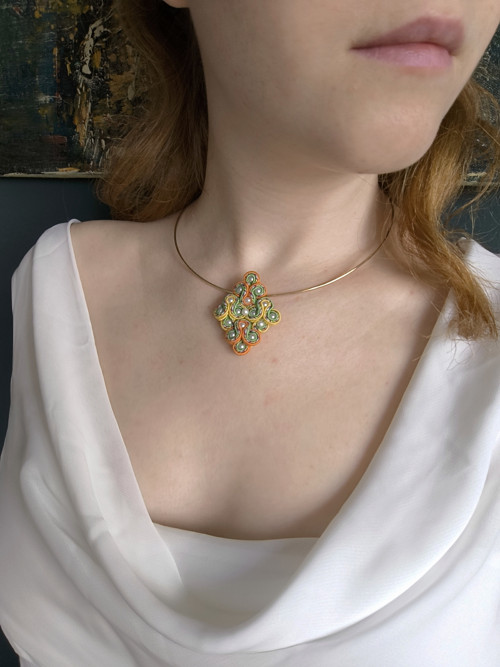Soutache náhrdelník — foto 3