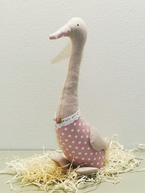 Husa - starorůžový puntík — foto 2