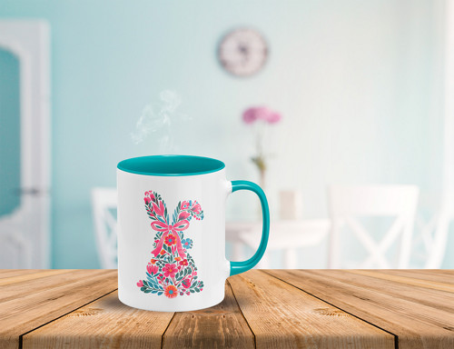 Hrnek Flower Spring Bunny — foto 2