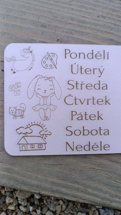 Tabulka dny v týdnu — foto 3