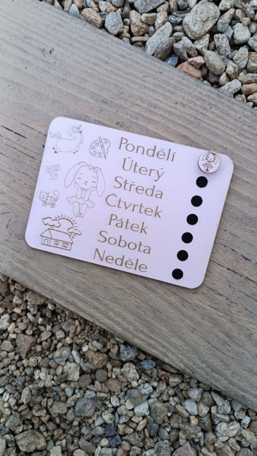 Tabulka dny v týdnu — foto 2