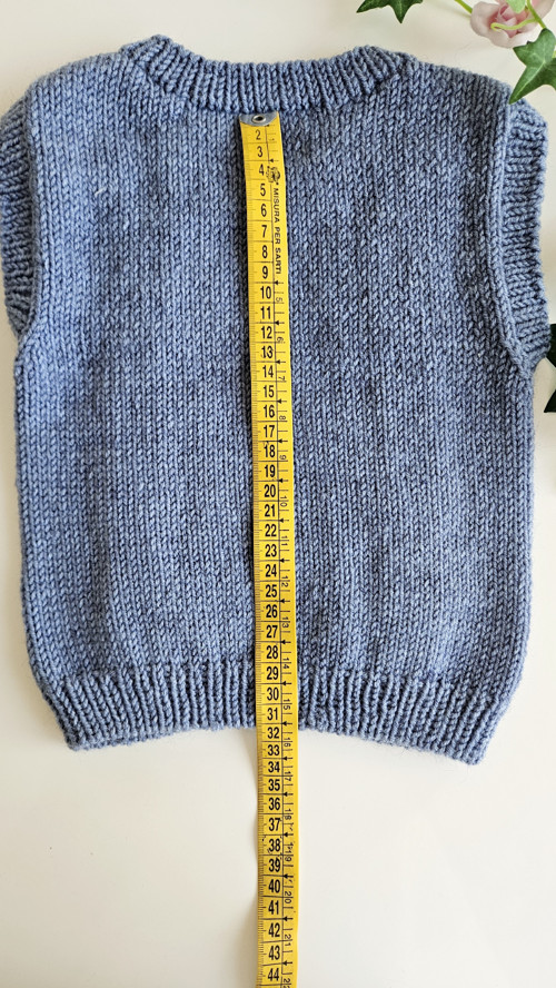 Dětská pletená vesta Denim — foto 5