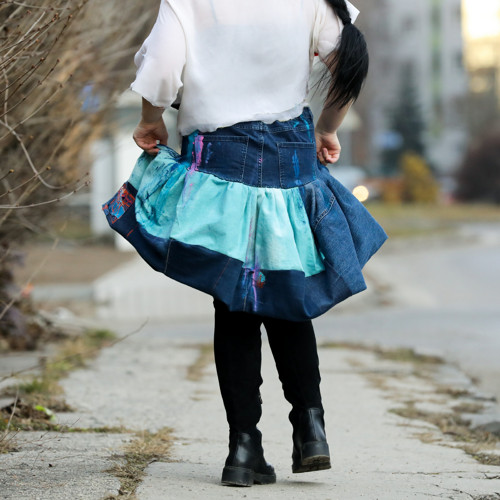 Origo mini jeans sukňa- SvM — foto 4