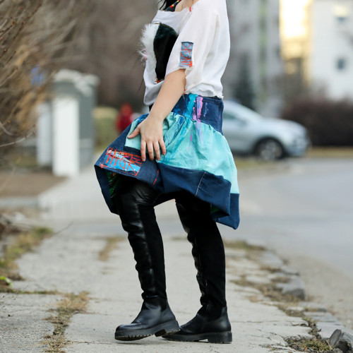Origo mini jeans sukňa- SvM — foto 2
