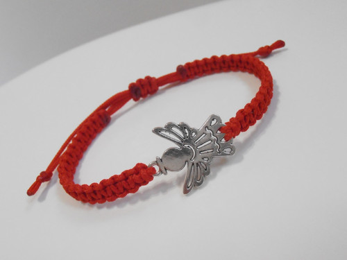 *Andílek* - macramé náramek (Unisex) — foto 3