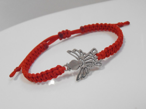*Andílek* - macramé náramek (Unisex) — foto 4