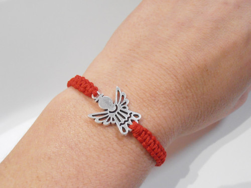 *Andílek* - macramé náramek (Unisex) — foto 2