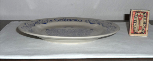 Keramický TALÍŘ Soljanka • Colditz, GDR — foto 3