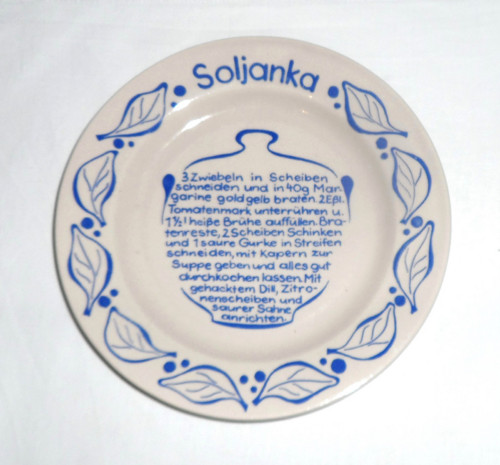 Keramický TALÍŘ Soljanka • Colditz, GDR — foto 4