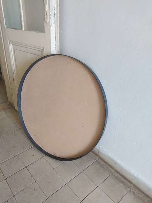 Kovový kulatý rám 100 cm — foto 2