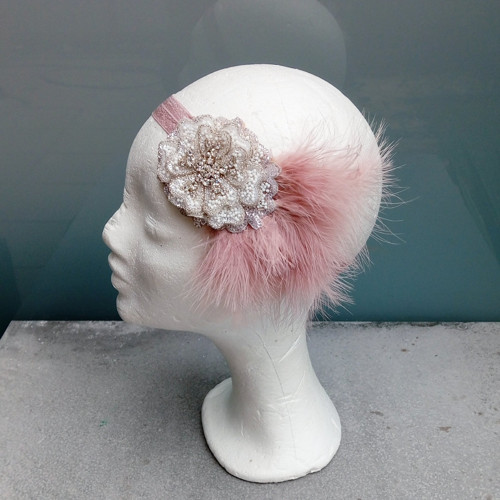 Great Gatsby Flower Blush ... čelenka — foto 3