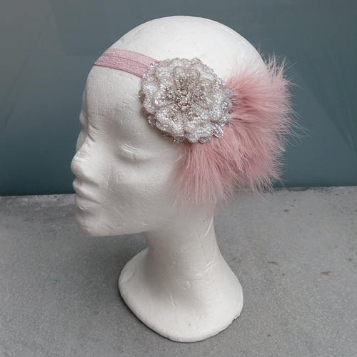 Great Gatsby Flower Blush ... čelenka — foto 2