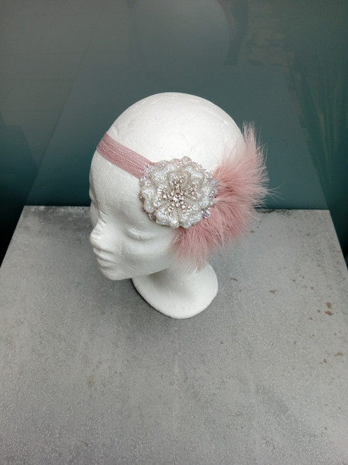 Great Gatsby Flower Blush ... čelenka — foto 4
