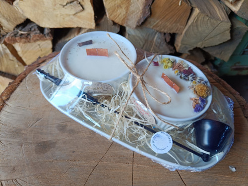 Sada svíček s táckem — foto 3