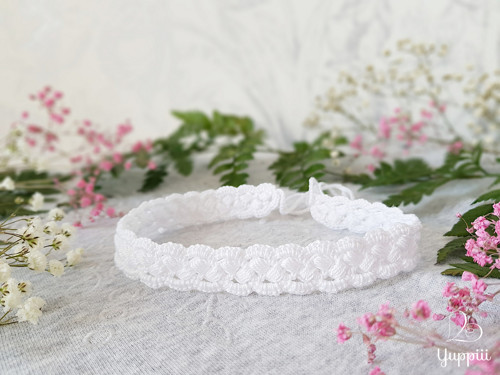 Bílý krajkový choker #1 — foto 2