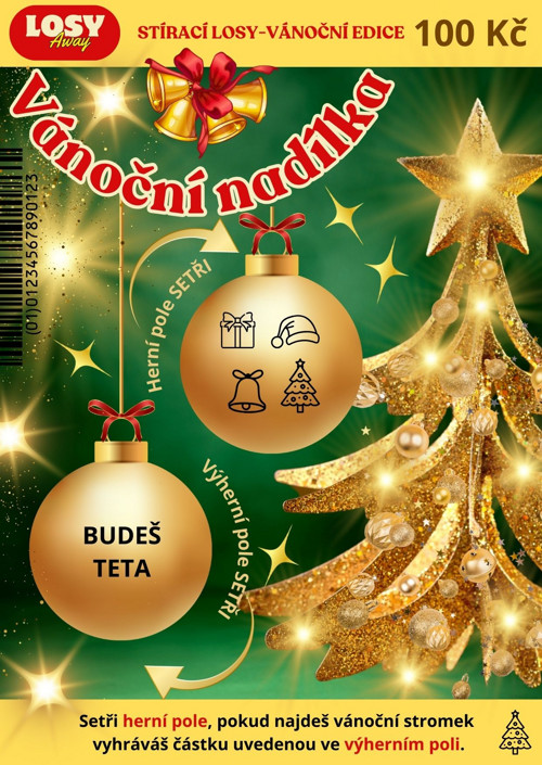 Stírací los " BUDEŠ TETA " — foto 2
