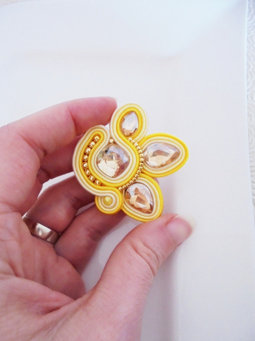 Soutache brošňa — foto 2