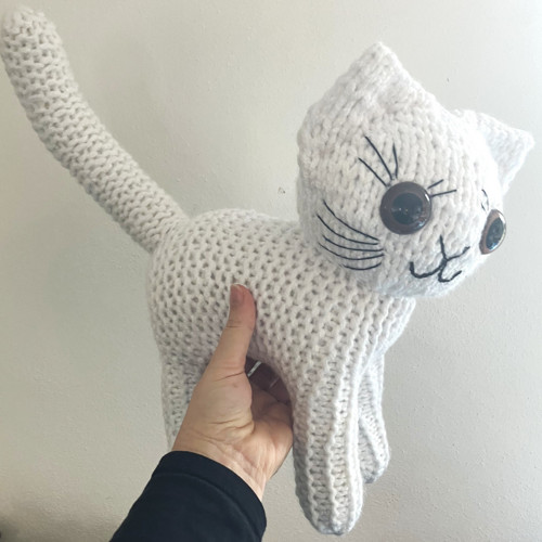 Micinka s čokoládovýma očima cca 30 cm — foto 3