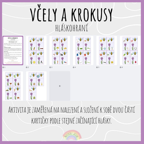 Včely a krokusy, hláskohraní — foto 2