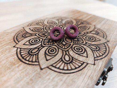 Náušnice Donut Lilac — foto 2