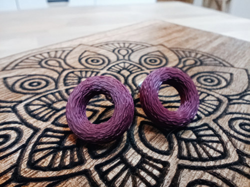 Náušnice Donut Lilac — foto 3