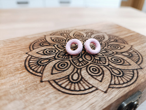 Náušnice Donut Pink — foto 2