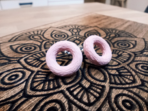 Náušnice Donut Pink — foto 3