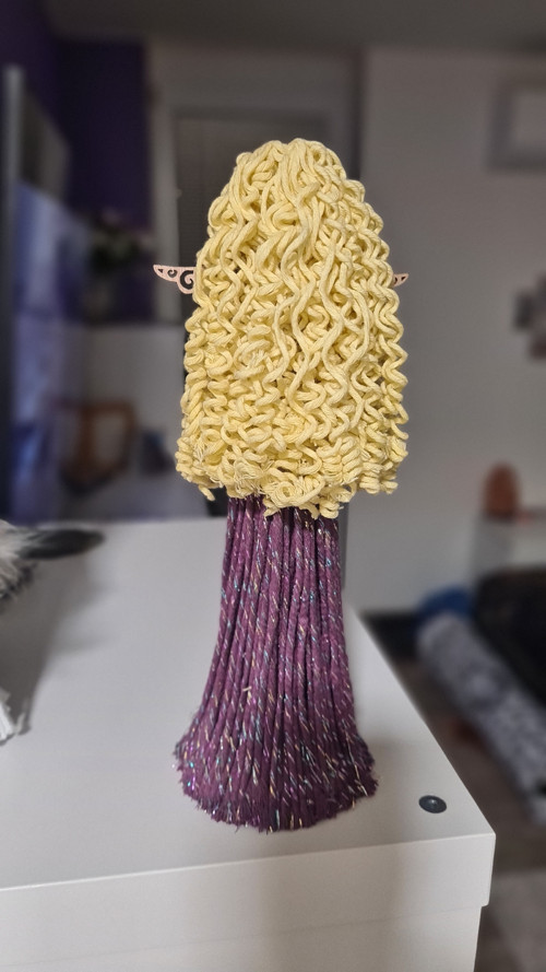 Macrame anděl s kudrnatými vlásky — foto 2