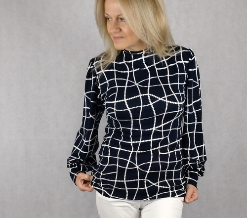 Elegantní tričko tmavě modré — foto 3