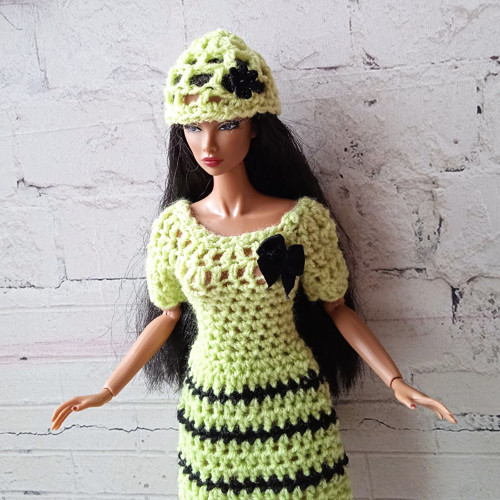 Oblečky pro Barbie, FR, Integrity - čepice, šaty — foto 2