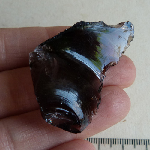 Obsidián kouřový surový - 5 cm - Extra! — foto 4