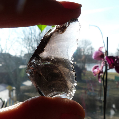 Obsidián kouřový surový - 5 cm - Extra! — foto 3