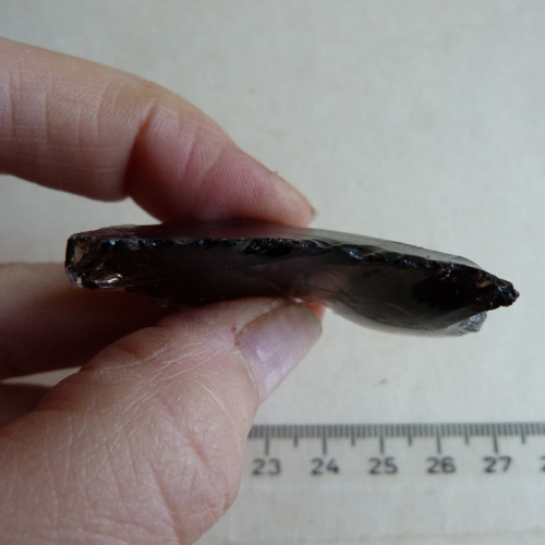 Obsidián kouřový surový - 5 cm - Extra! — foto 6