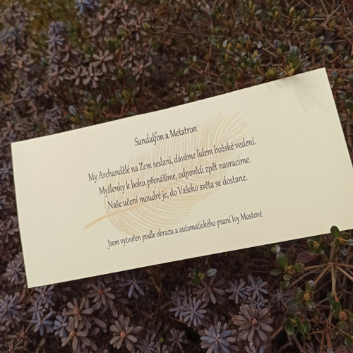 Anděl Sandalfon se sdělenim — foto 4