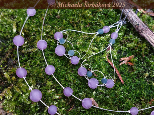 HROZNOVÝ CHALCEDON - sada šperků — foto 4