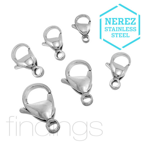 Karabinky nerezová ocel / 3ks / 9mm — foto 3
