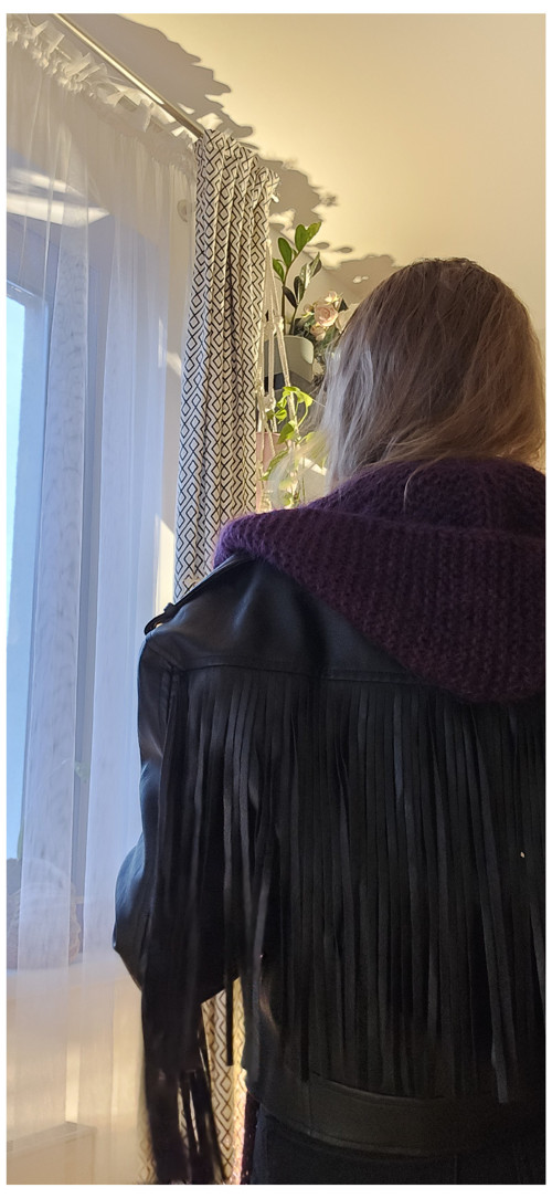 Trendová šála s kapucí. — foto 2