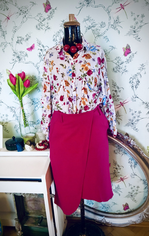 Sukně fuchsia jarní designová — foto 4