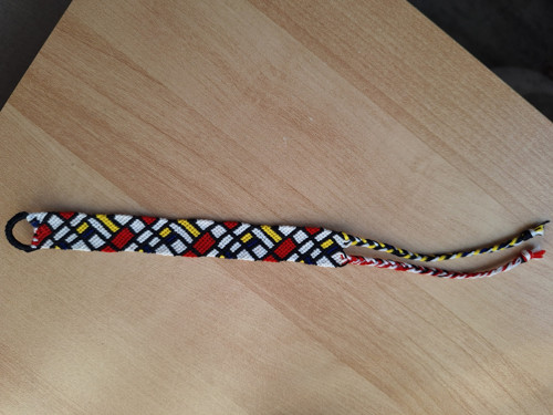 Macramé náramek Mondrian — foto 2