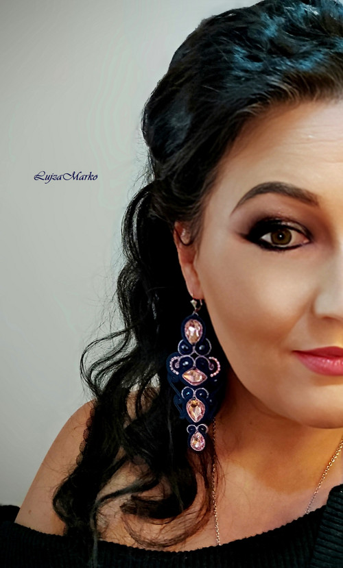 Molly soutache / sutaš náušnice — foto 6