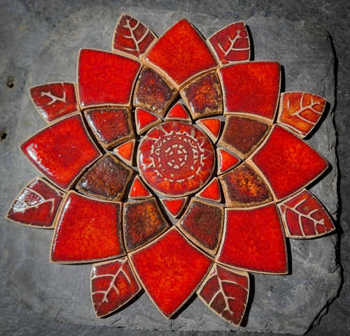 Mandala z keramických komponentů 109 — foto 4