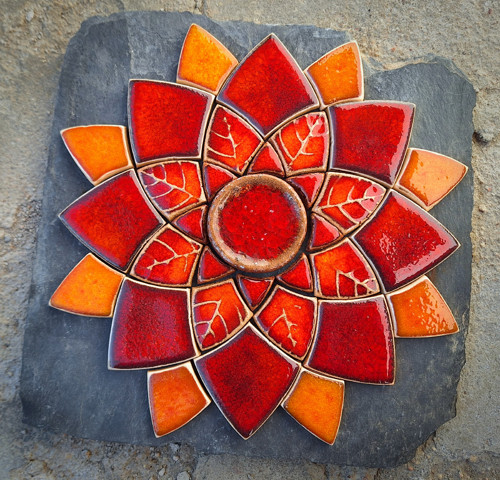 Mandala z keramických komponentů 111 — foto 3