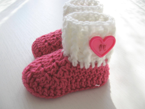 Háčkované botičky (9 cm) — foto 3